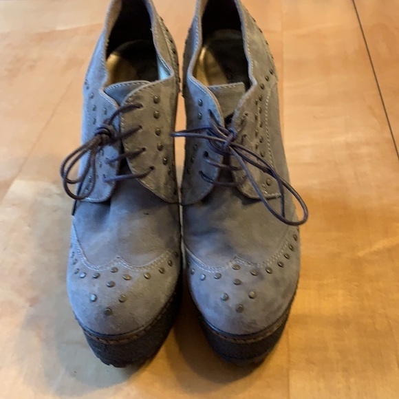 Nursace Suede Studded Platform Heels 39 - Picture 2 of 12